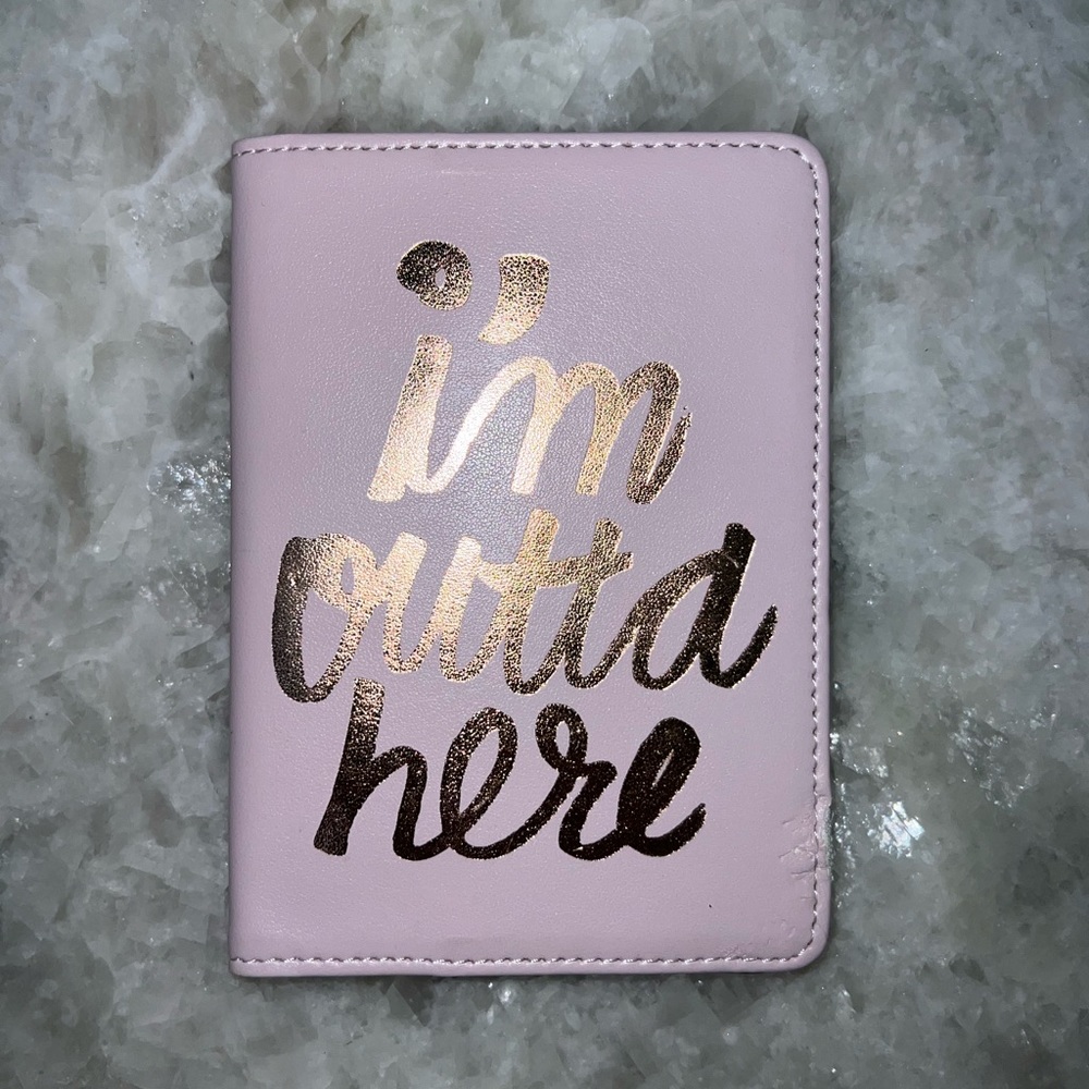 Pink Passport Holder